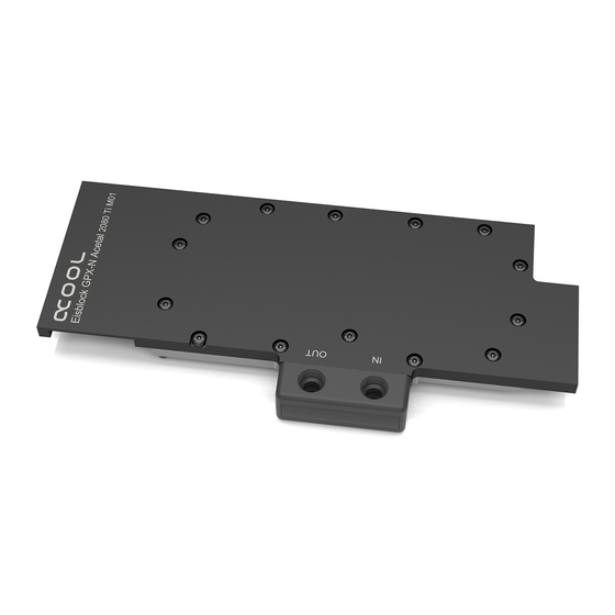 Alphacool EISBLOCK GPX N 2080 Ti M01 Manual
