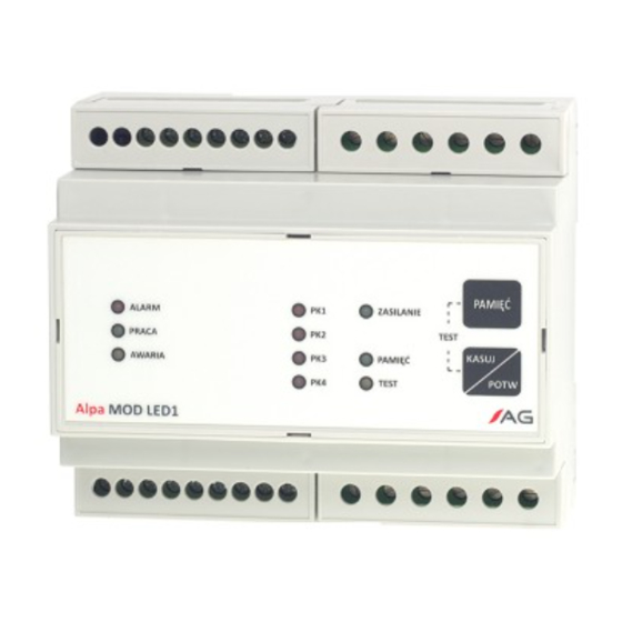 Atest Gaz Alpa MOD LED1 User Manual