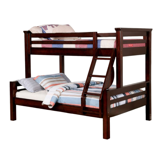 User Manuals: Furniture of America CM-BK450TF Bunk Bed