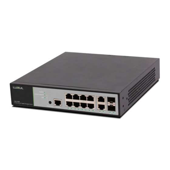 Luxul XMS-1208P Quick Install Manual