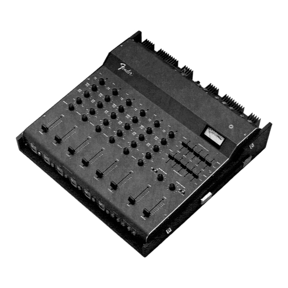 Fender MA6 Operation & Instruction Manual