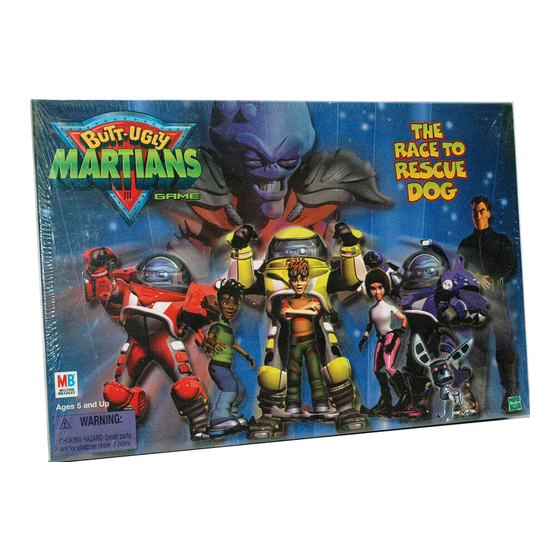 Milton Bradley Butt-Ugly Martians: The Race to Rescue Dog Instructions