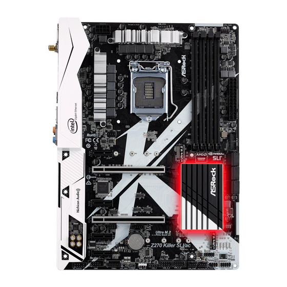 ASROCK Z270 KILLER SLI/AC USER MANUAL Pdf Download ManualsLib