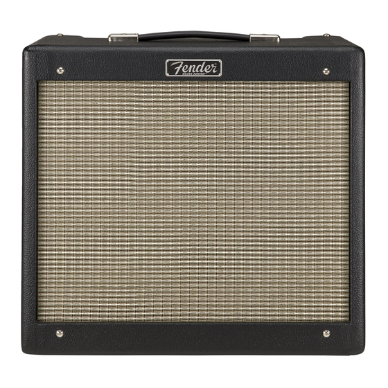 FENDER BLUESJUNIOR IV OWNER'S MANUAL Pdf Download ManualsLib