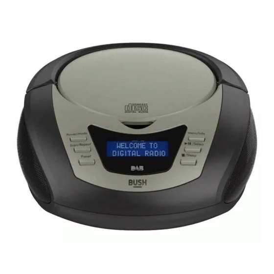 BUSH CD212DAB INSTRUCTION MANUAL Pdf Download ManualsLib