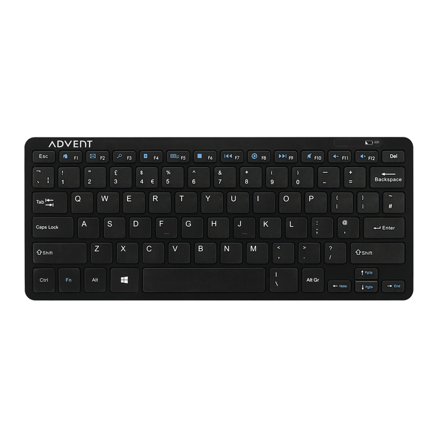 advent wireless multimedia keyboard