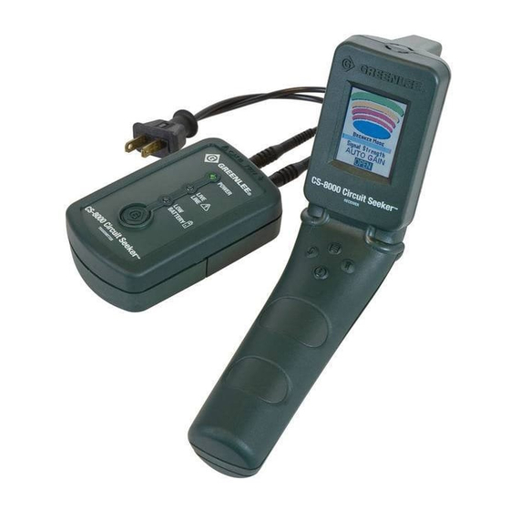 GREENLEE CS8000 CIRCUIT SEEKER INSTRUCTION MANUAL Pdf Download ManualsLib
