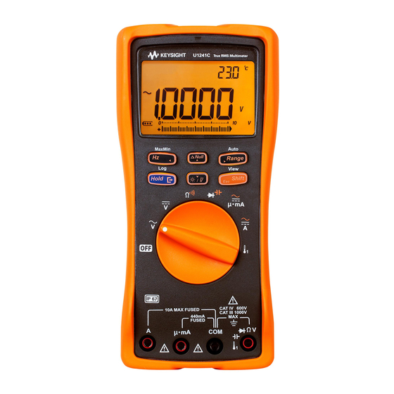 KEYSIGHT U1242C USER MANUAL Pdf Download ManualsLib