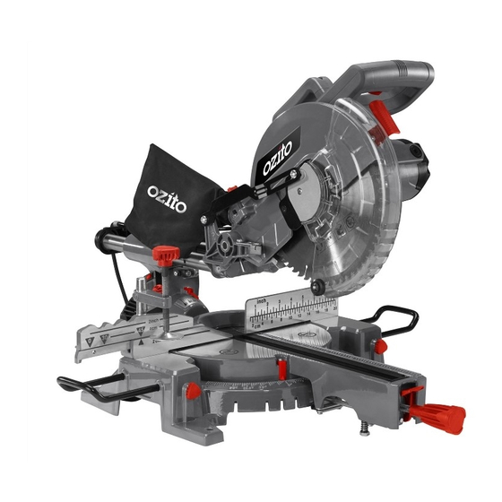 Ozito sliding compound mitre outlet saw