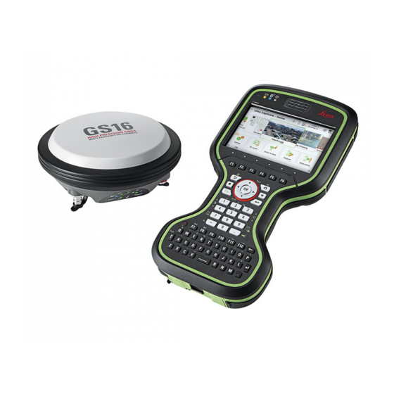 LEICA GS16 MANUAL Pdf Download ManualsLib