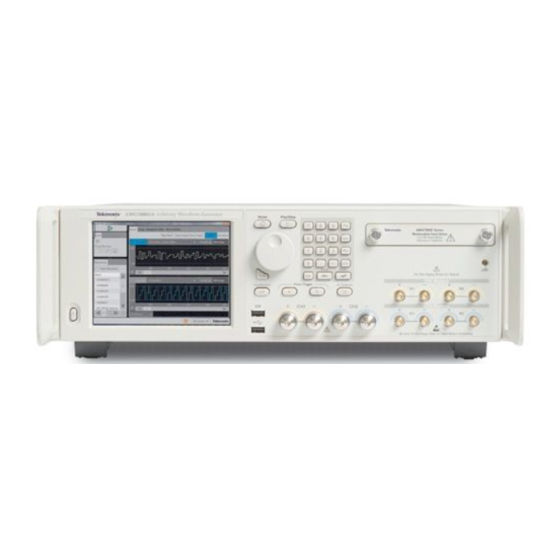 TEKTRONIX AWG70001A TECHNICAL REFERENCE Pdf Download | ManualsLib