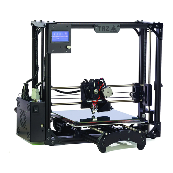 LULZBOT TAZ 4 USER MANUAL Pdf Download | ManualsLib