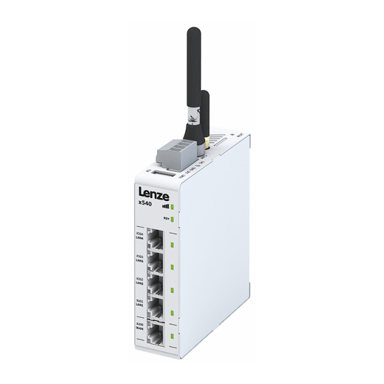 Lenze x510 Mounting And Switch-On Instructions