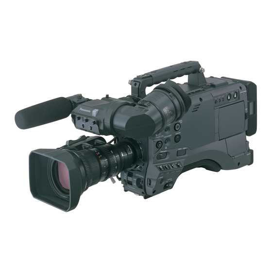 User Manuals: panasonic P2HDXAG-HPX500 Camcorder