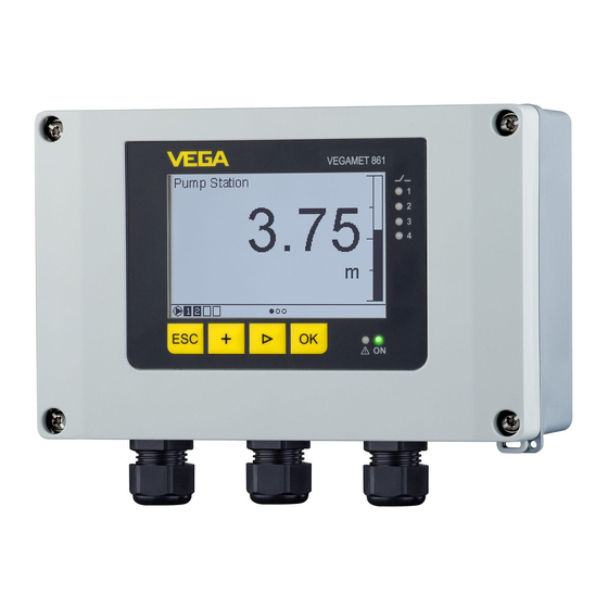 Vega VEGAMET 861 Operating Instructions Manual