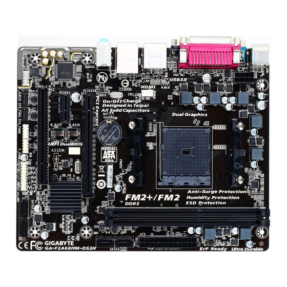 GIGA-BYTE TECHNOLOGY GA-F2A68HM-DS2H Manuals