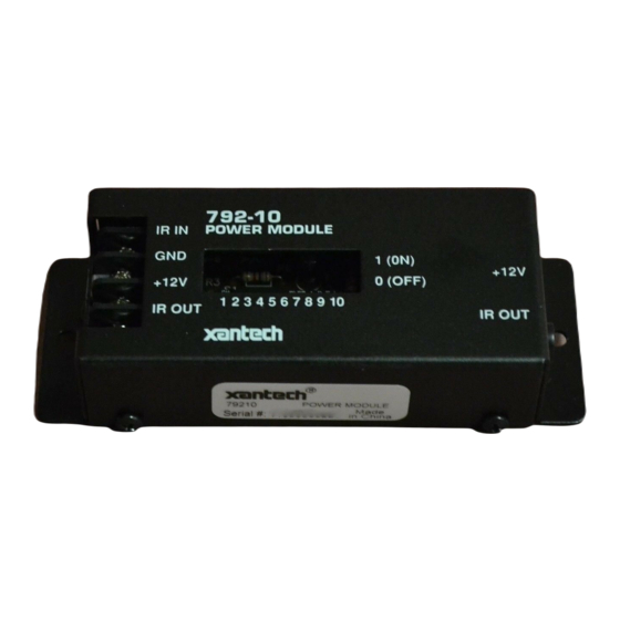 Xantech 792-10 Installation Instructions