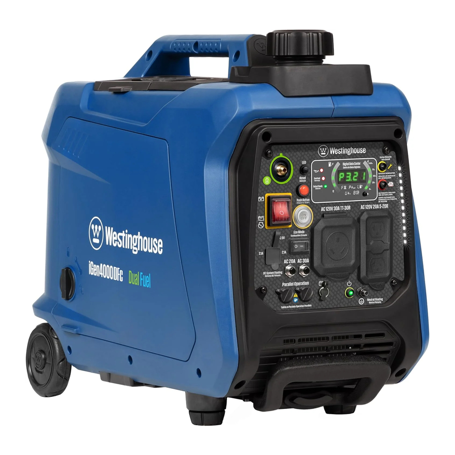 Westinghouse iGen4000DFc - Inverter Generator Manual