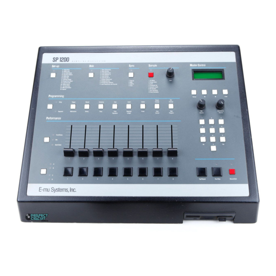 E-Mu SP1200 Service Manual