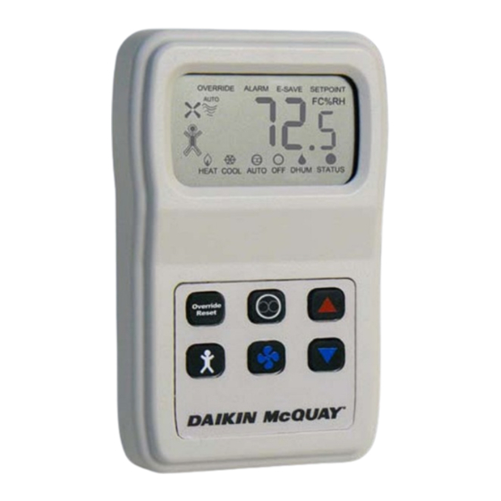 Daikin McQuay 910121754 Room Thermostat Manuals