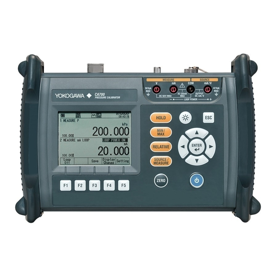 YOKOGAWA CA70001 USER MANUAL Pdf Download ManualsLib