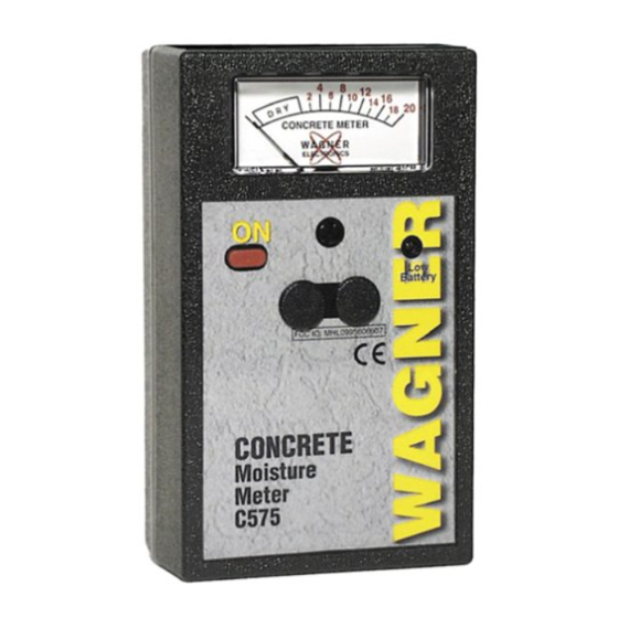 WAGNER C575 INSTRUCTION MANUAL Pdf Download ManualsLib