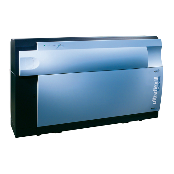 BRUKER ULTRAFLEX III USER MANUAL Pdf Download ManualsLib