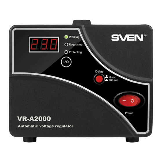 Sven VR-A500 Operation Manual