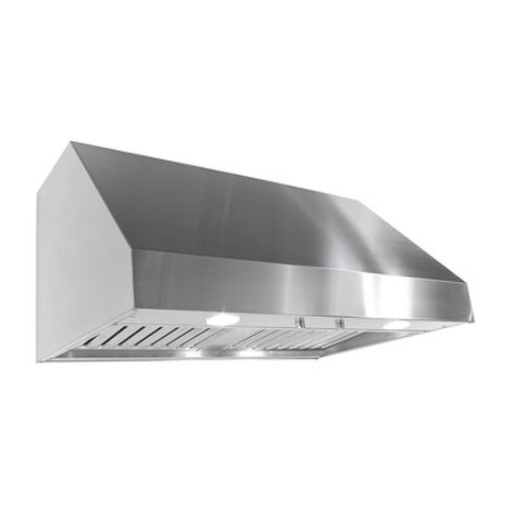 Imperial Kitchen Ventilation WH1900B-8 Installation Instructions & Warranty Information
