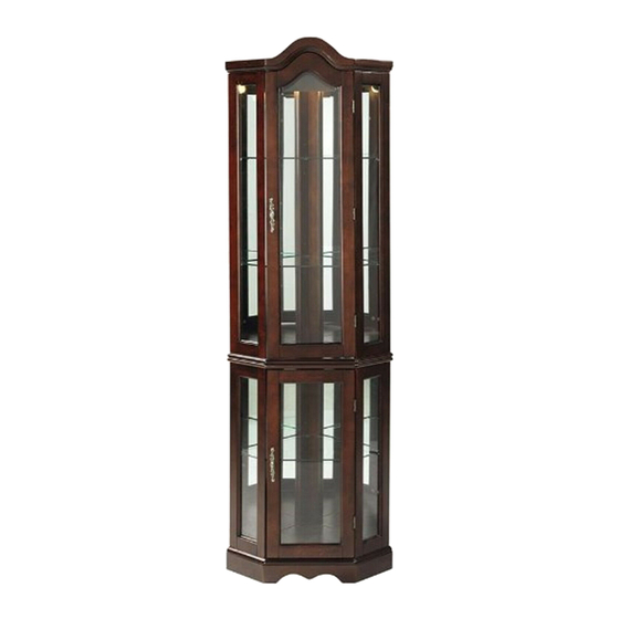 Southern enterprises corner on sale lighted curio cabinet