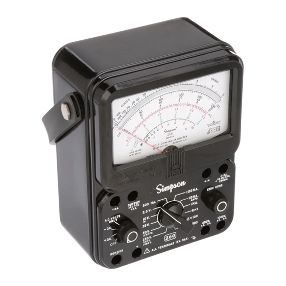 SIMPSON 260 OPERATOR'S MANUAL Pdf Download ManualsLib