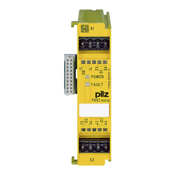 Pilz PNOZ mo4p Operating Manual