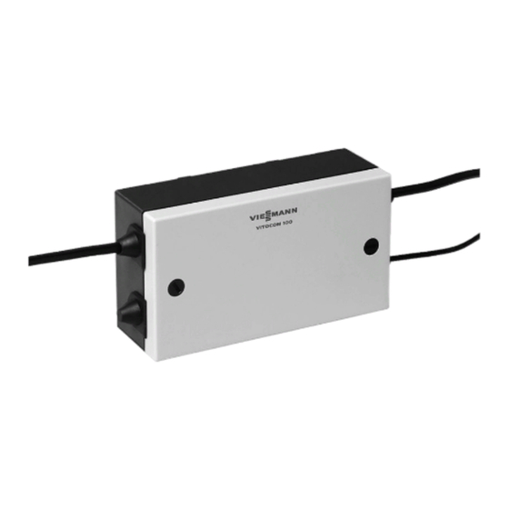 Viessmann Vitocom 100 Installation And Service Instructions For Contractors