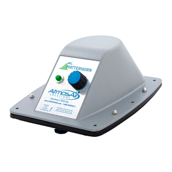AtmosAir Matterhorn 1000 Installation, Operation And Maintenance Manual
