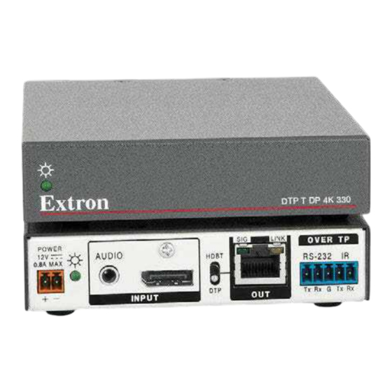 Extron electronics DTP T DP 4K 330 User Manual
