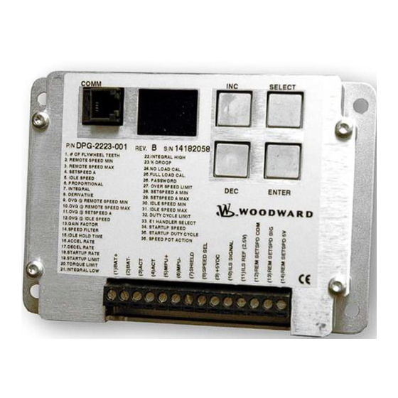 Woodward DPG-2223-00X Installation And Operation Manual