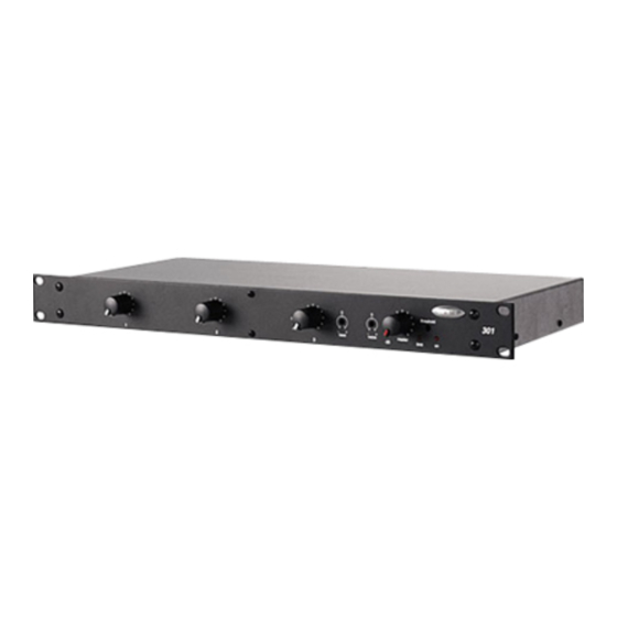 Biamp 301 Operation Manual