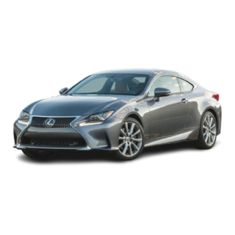 Lexus RC350 Owner's Manual