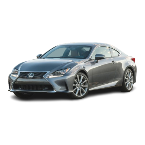 Lexus RC350 Owner's Manual