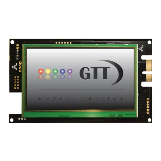 Matrix Orbital GTT480272A Hardware Manual