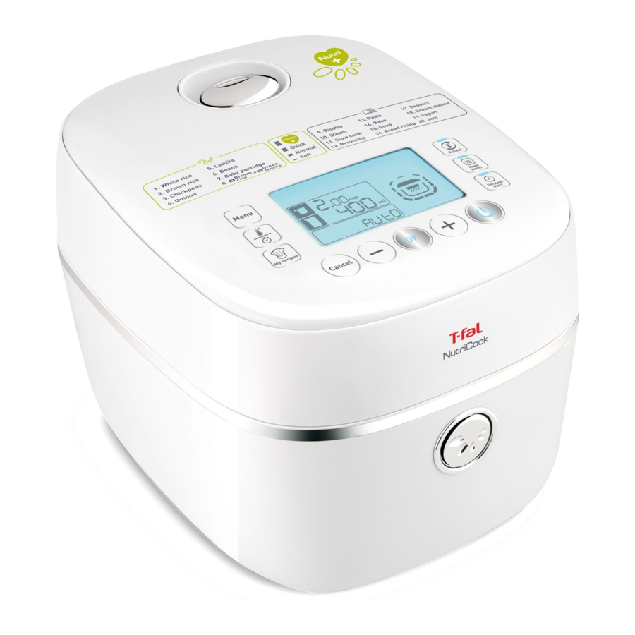 T-Fal NutriCook Manual