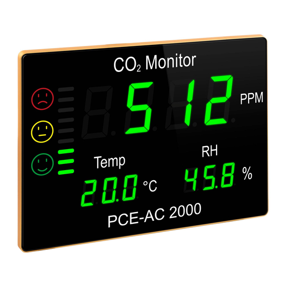 PCE Instruments PCE-AC 2000 User Manual