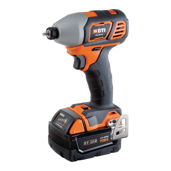 BTI A18 DSS-2 1/4 Original Instructions Manual