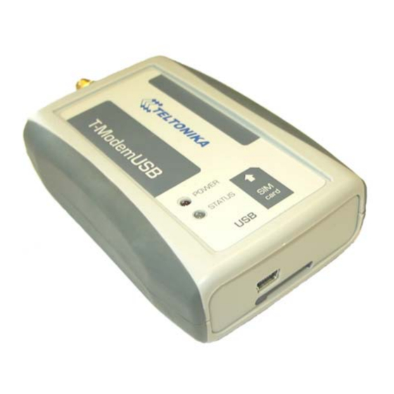 Teltonika T-ModemUSB User Manual
