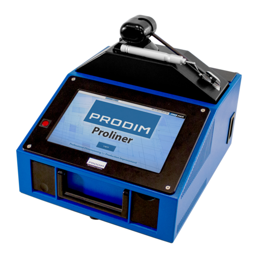PRODIM PROLINER Manual