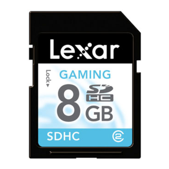 Lexar SDHC CARD Datasheet