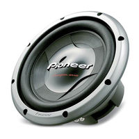 Pioneer TS-W308D4 - Car Subwoofer Driver Instruction Manual