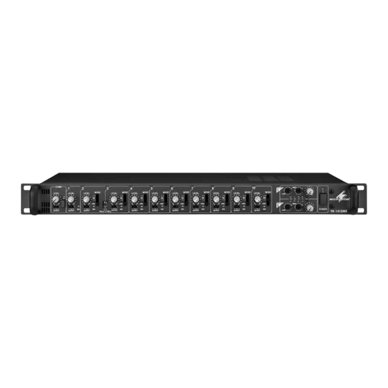 Monacor PA-1410MX Instruction Manual