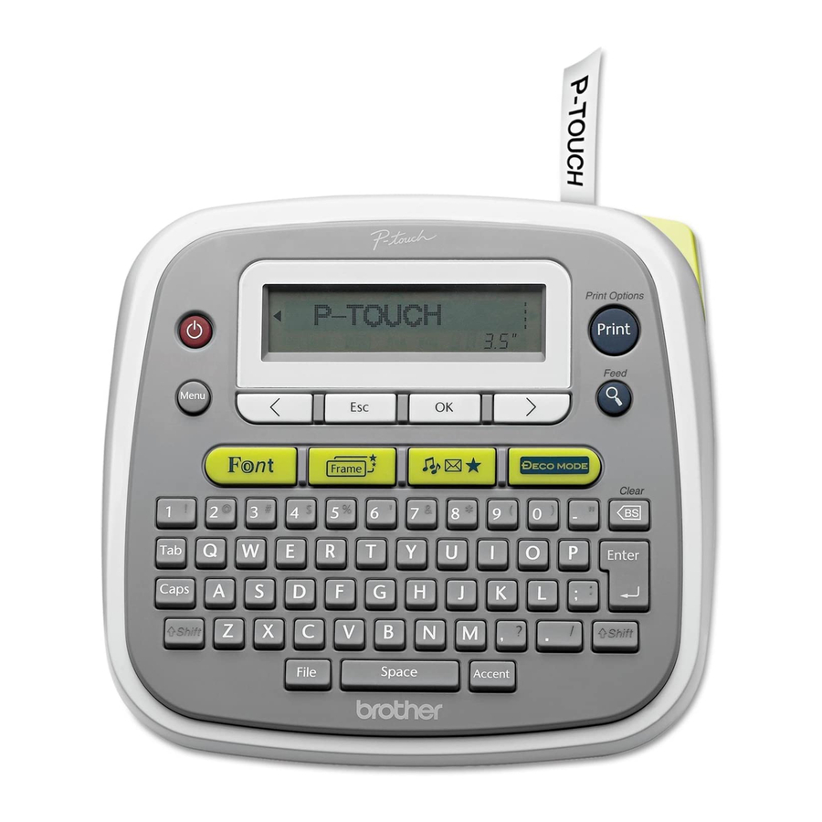 Brother P-touch PT-D200 User Manual