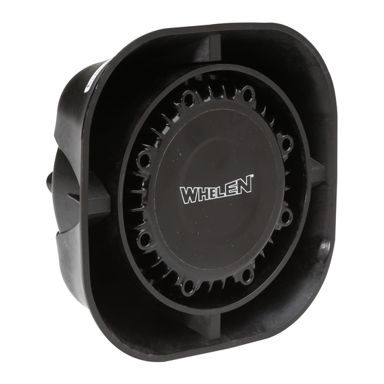 Whelen Engineering Company Howler Installation Manual
